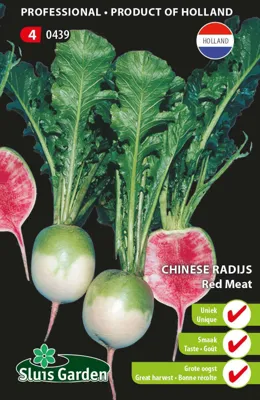Chinese Radijs Red Meat  Tuinders serie