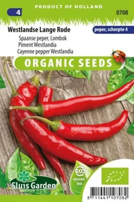 Peper Westlandse lange Rode BIO