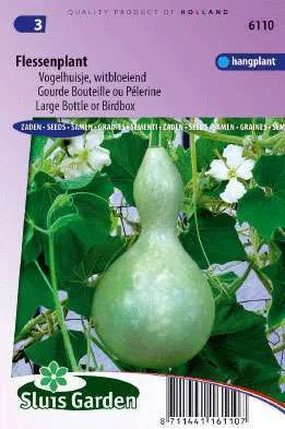 Sierkalebassen Flessenplant/Vogelhuisje, Curcubita