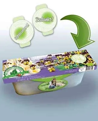 Zinken teil Viooltje 3-kleur eetbaar BIO