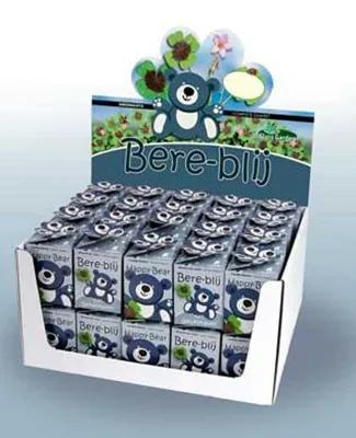 Showdoos Greengift, Happy-Bear blauw 40 stuks