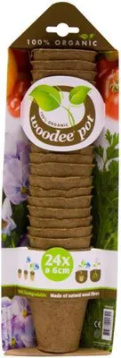 Woodee pot   ø 6 cm per 24 stuks