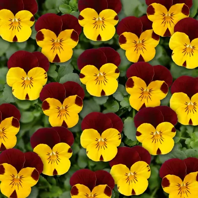 Viola x cornuta TWIX® SPECIAL F1 Gold Red Wing
