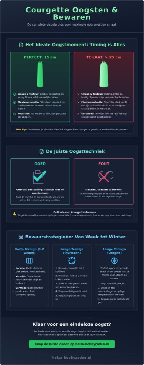 Courgette oogsten en bewaren: De ultieme gids voor een eindeloze zomer