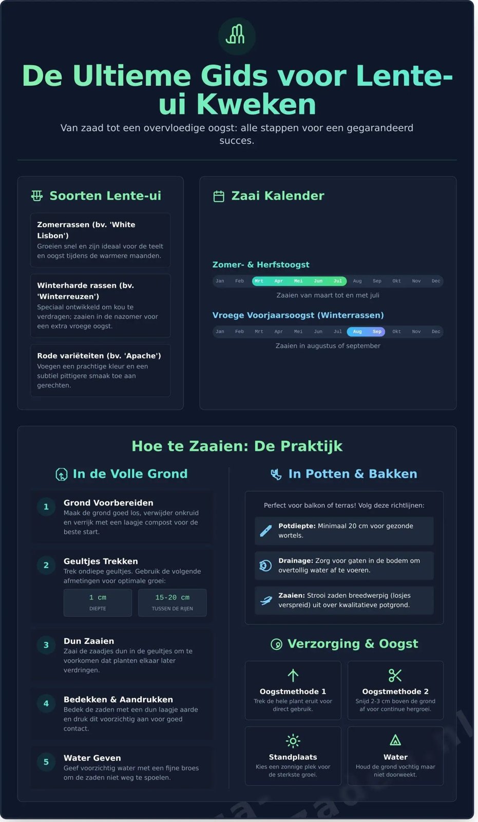 Lente-ui Zaaien en Kweken: De Complete Gids van Zaad tot Oogst