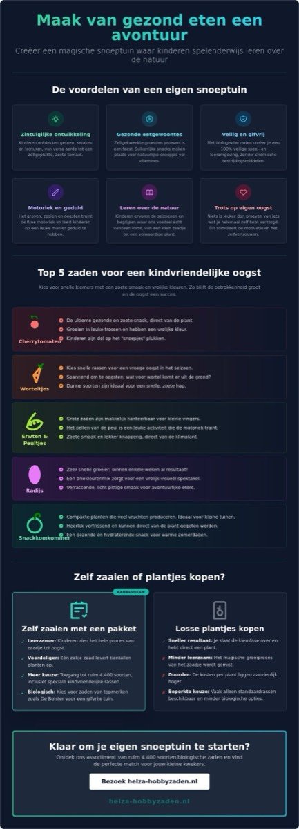 Snoeptuin voor kinderen: zelf de lekkerste groenten en fruit kweken in 2026