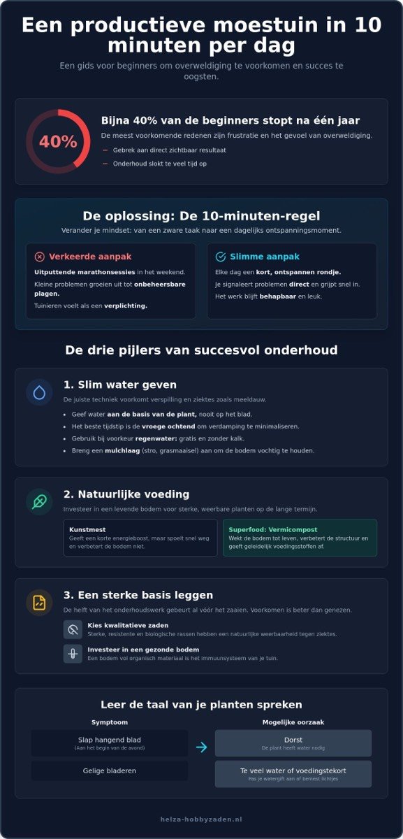 Moestuin onderhouden voor beginners: de ultieme gids voor een succesvolle oogst