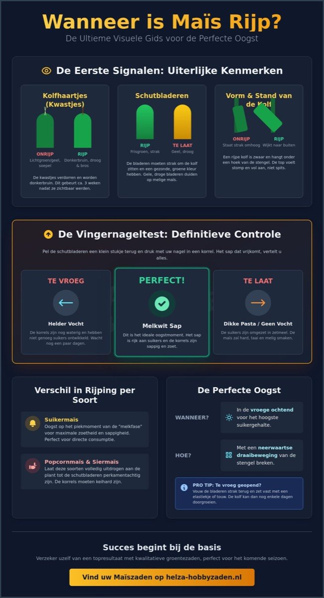 Hoe weet je of maïs rijp is? De ultieme gids voor de perfecte oogst