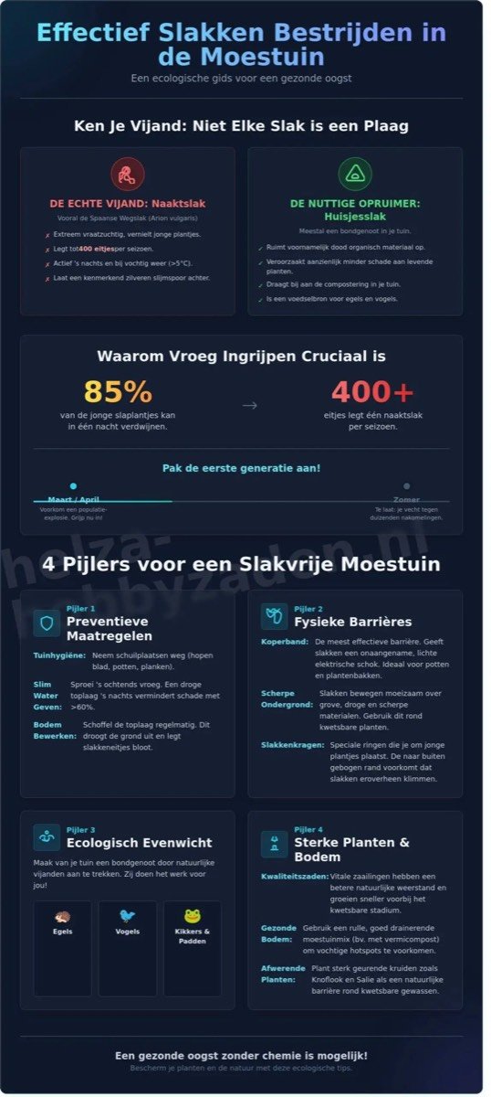 Slakken bestrijden in de moestuin: De complete gids voor 2026