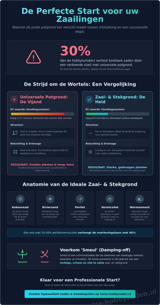Potgrond voor zaailingen: De complete gids voor een succesvolle start in 2026