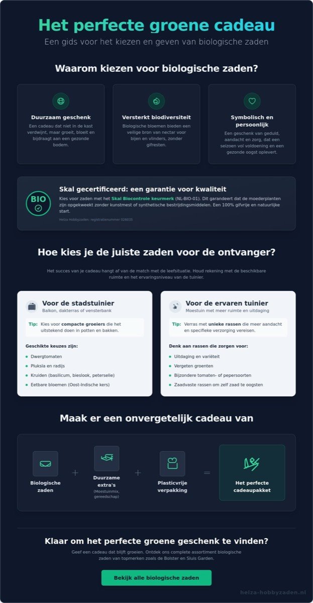 Biologische zaden cadeau geven: de complete gids voor een groeiend geschenk