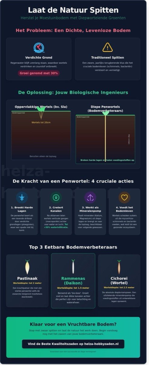 Diepwortelende groenten voor bodemverbetering: Eetbaar én effectief