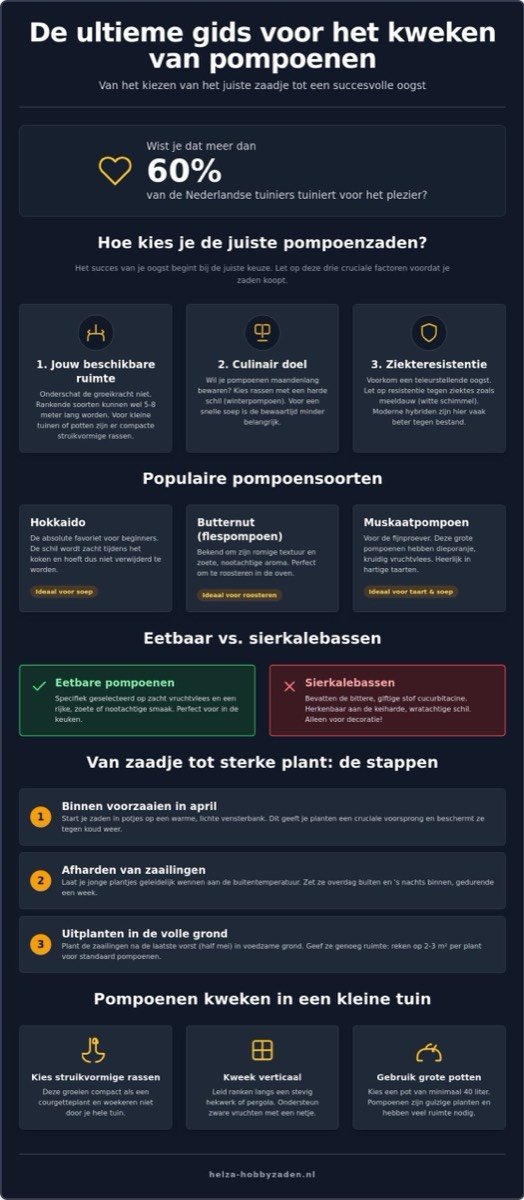 Pompoen zaden kopen voor jouw moestuin in 2026: alles wat je moet weten