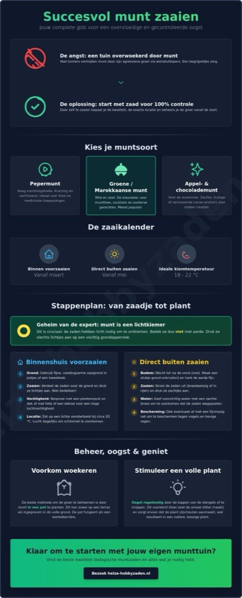 Munt zaaien: de complete gids voor een succesvolle kruidentuin in 2026