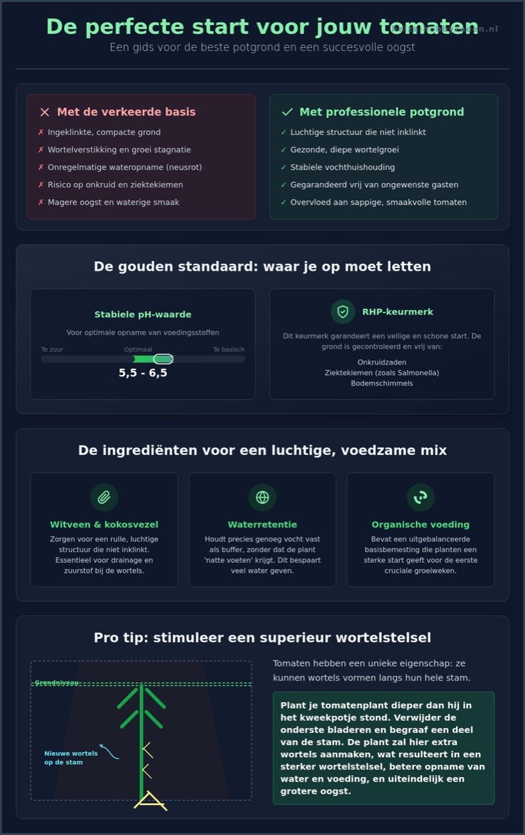 Beste potgrond voor tomaten in 2026: alles over de perfecte bodem