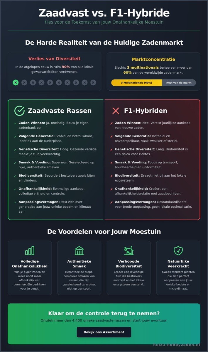 Zaadvaste rassen zaden kopen: De complete gids voor de onafhankelijke moestuinier in 2026