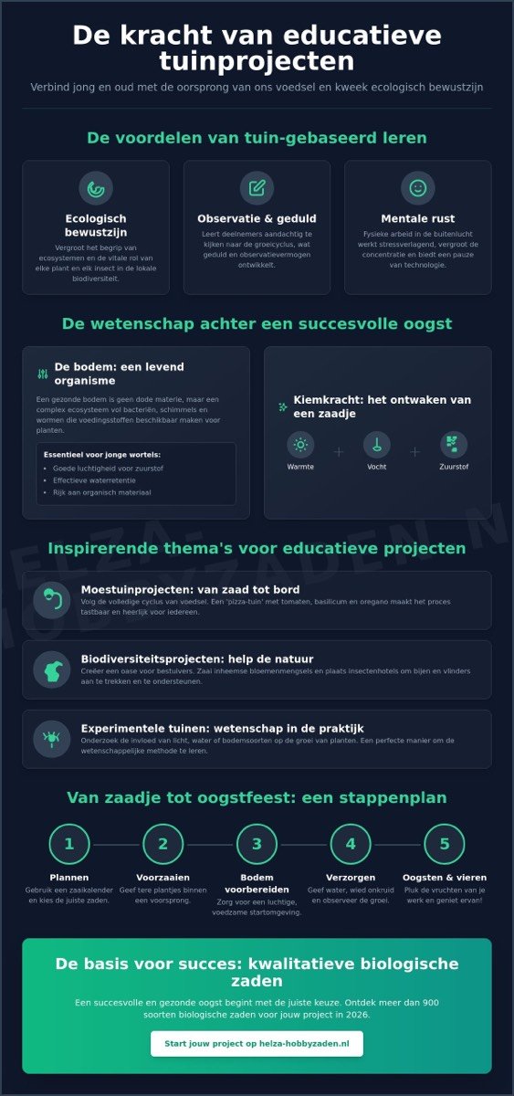 Educatieve tuinprojecten: Leerzaam tuinieren voor jong en oud in 2026